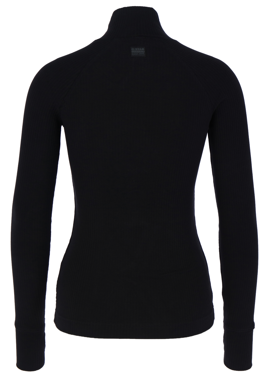 G-STAR RAW DENIM RIB MOCK SLIM L/S WMN Damen Turtleneck Shirt